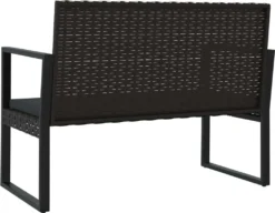 VidaXL Gartenbank Mit Kissen Schwarz 106 Cm Poly Rattan 11 VidaXL Gartenbank Mit Kissen Schwarz 106 Cm Poly Rattan -Kaufland 31a1b2bddc276a7e601fac18f5c70b0b