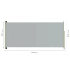VidaXL Seitenmarkise Ausziehbar 140x300 Cm Grau 13 VidaXL Seitenmarkise Ausziehbar 140x300 Cm Grau -Kaufland 31a99ff639ebe8cf24a9ec1104f64f4c