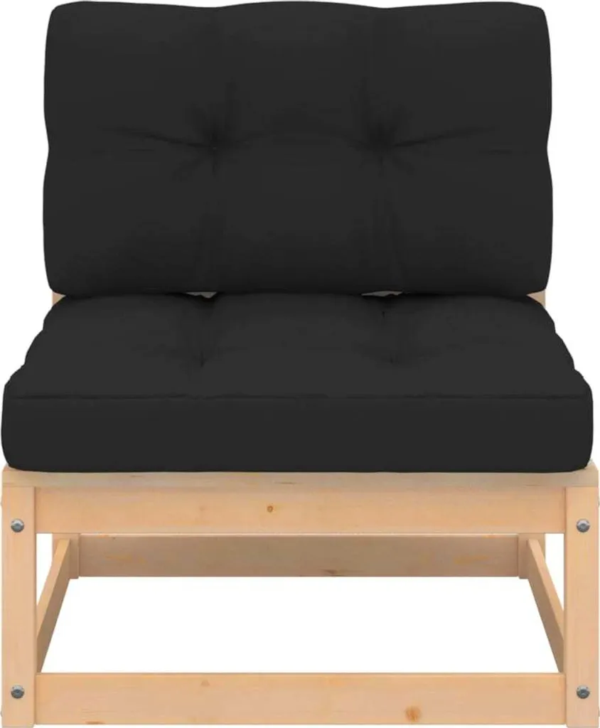 VidaXL 4-tlg. Garten-Lounge-Set Mit Kissen Kiefer Massivholz 5 VidaXL 4-tlg. Garten-Lounge-Set Mit Kissen Kiefer Massivholz – Bild 5