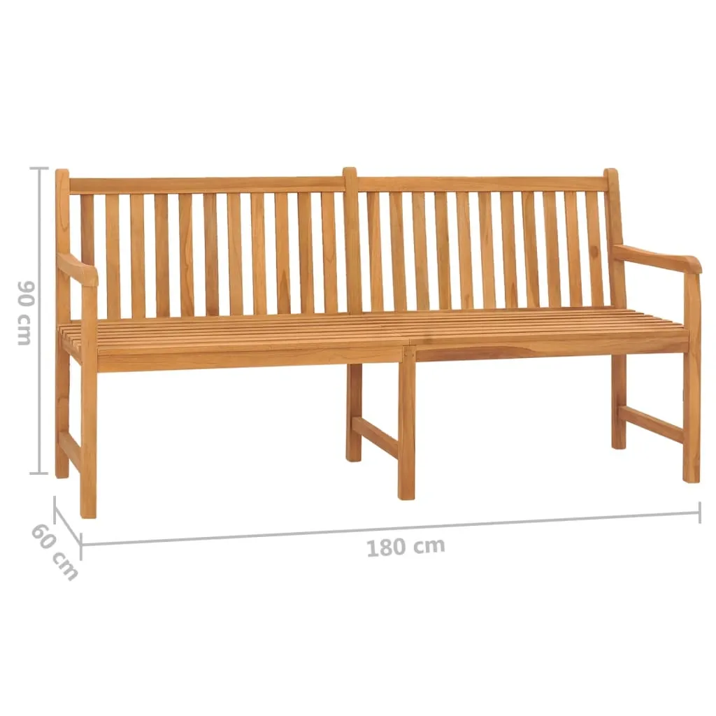 VidaXL Gartenbank 180 Cm Massivholz Teak 7 VidaXL Gartenbank 180 Cm Massivholz Teak – Bild 7