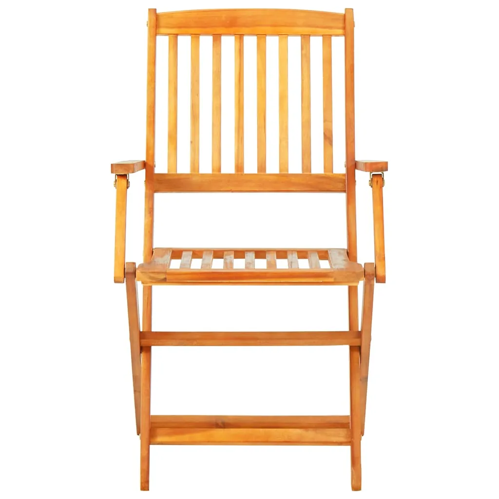 VidaXL 5-tlg. Garten-Essgruppe Klappbar Akazie Massivholz 4 VidaXL 5-tlg. Garten-Essgruppe Klappbar Akazie Massivholz – Bild 4