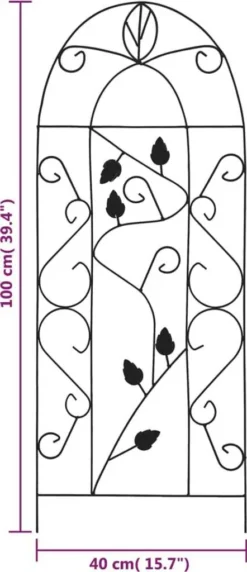 VidaXL Rankgitter 3 Stk. Schwarz 40×100 Cm Eisen 9 VidaXL Rankgitter 3 Stk. Schwarz 40×100 Cm Eisen -Kaufland 3506e1716cae47d4f28a352c44de1903