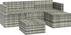 VidaXL 3-tlg. Garten-Lounge-Set Mit Kissen Grau Poly Rattan 11 VidaXL 3-tlg. Garten-Lounge-Set Mit Kissen Grau Poly Rattan -Kaufland 36ed4d8d0220e73ebdcc65ca778c5659