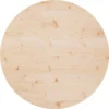 VidaXL Tischplatte Ø80x2,5 Cm Massivholz Kiefer