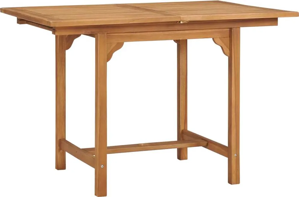 VidaXL Ausziehbarer Gartentisch (110-160)×80×75 Cm Massivholz Teak 3 VidaXL Ausziehbarer Gartentisch (110-160)×80×75 Cm Massivholz Teak – Bild 3