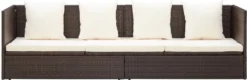 VidaXL Garten-Sofabett Mit Kissen Poly Rattan Braun -Kaufland 39c2ea1692c5c1401a273dc3f1aab9e2