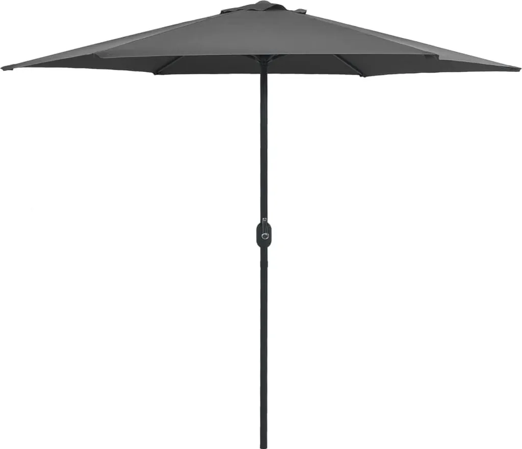VidaXL Sonnenschirm Mit Aluminium-Mast 270 X 246 Cm Anthrazit 2 VidaXL Sonnenschirm Mit Aluminium-Mast 270 X 246 Cm Anthrazit – Bild 2