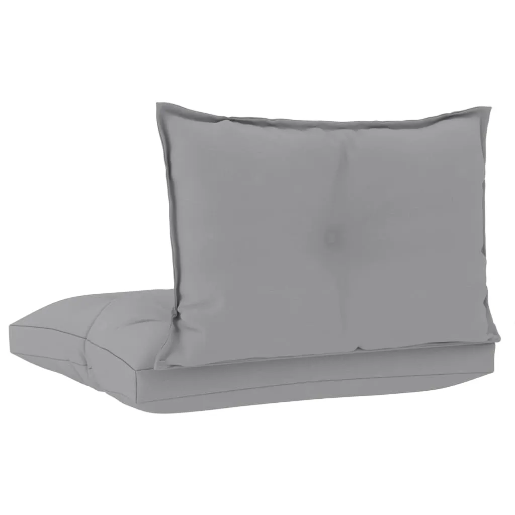 VidaXL Palettensofa-Auflagen 2 Stk. Grau Stoff 4 VidaXL Palettensofa-Auflagen 2 Stk. Grau Stoff – Bild 4