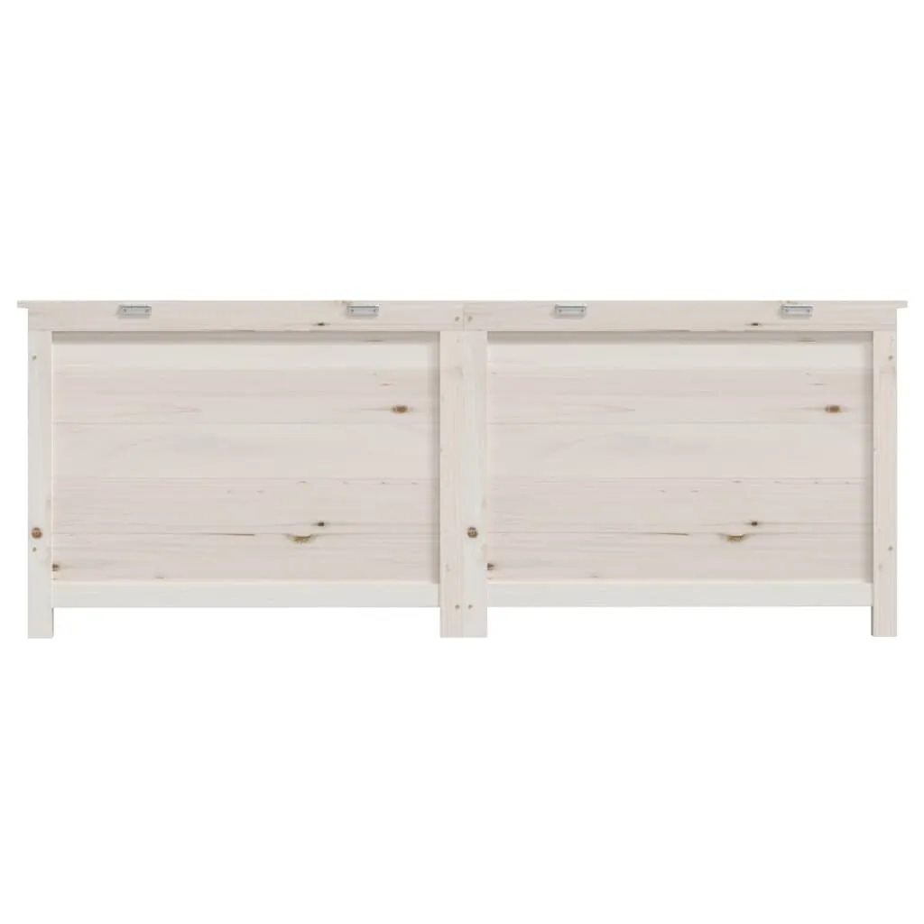 VidaXL Outdoor-Kissenbox Weiß 150x50x56 Cm Massivholz Tanne 4 VidaXL Outdoor-Kissenbox Weiß 150x50x56 Cm Massivholz Tanne – Bild 4