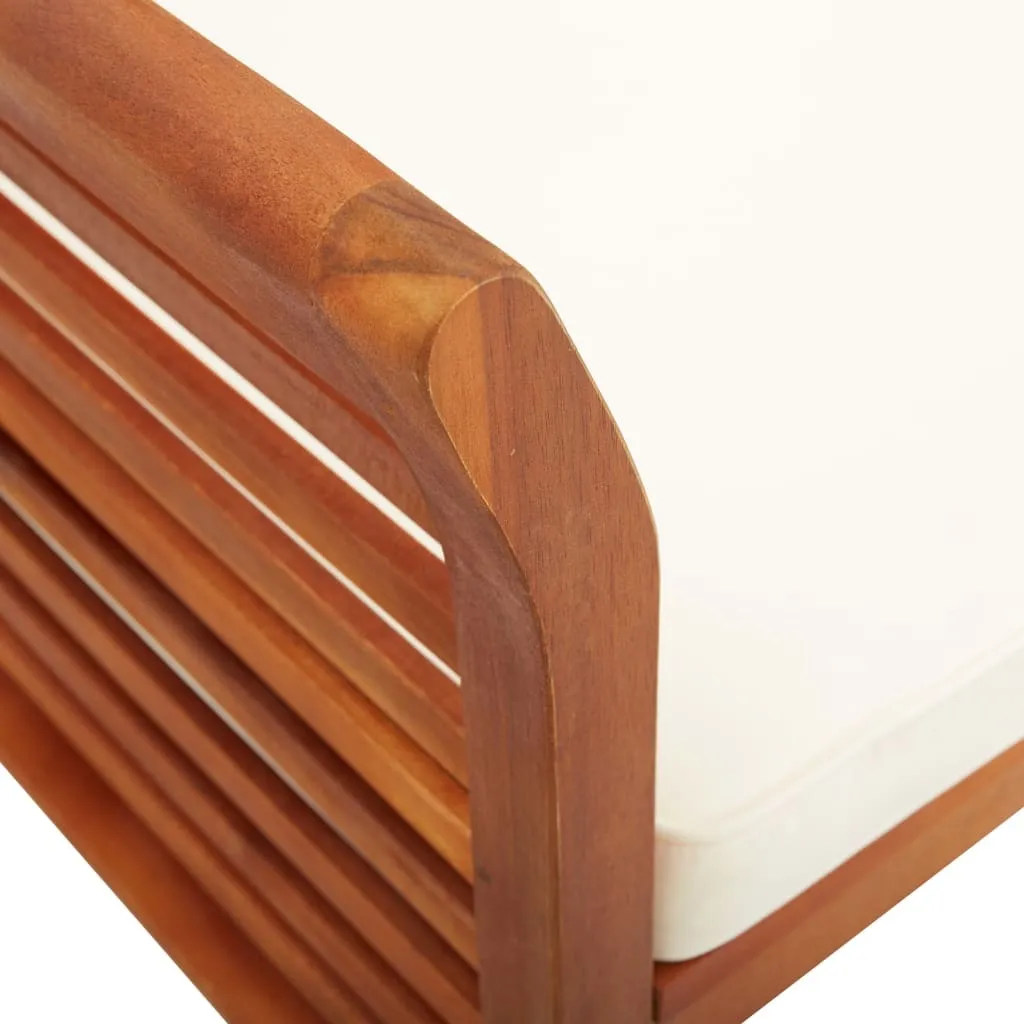 VidaXL 3-Sitzer Gartenbank Mit Kissen 150 Cm Massivholz Akazie 6 VidaXL 3-Sitzer Gartenbank Mit Kissen 150 Cm Massivholz Akazie – Bild 6