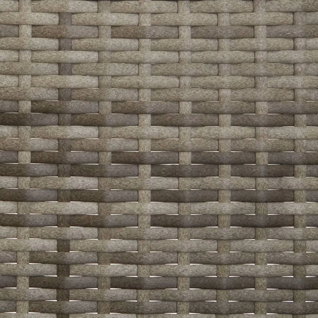 VidaXL Gartenbank 3-Sitzer Mit Kissen Grau Poly Rattan 7 VidaXL Gartenbank 3-Sitzer Mit Kissen Grau Poly Rattan – Bild 7