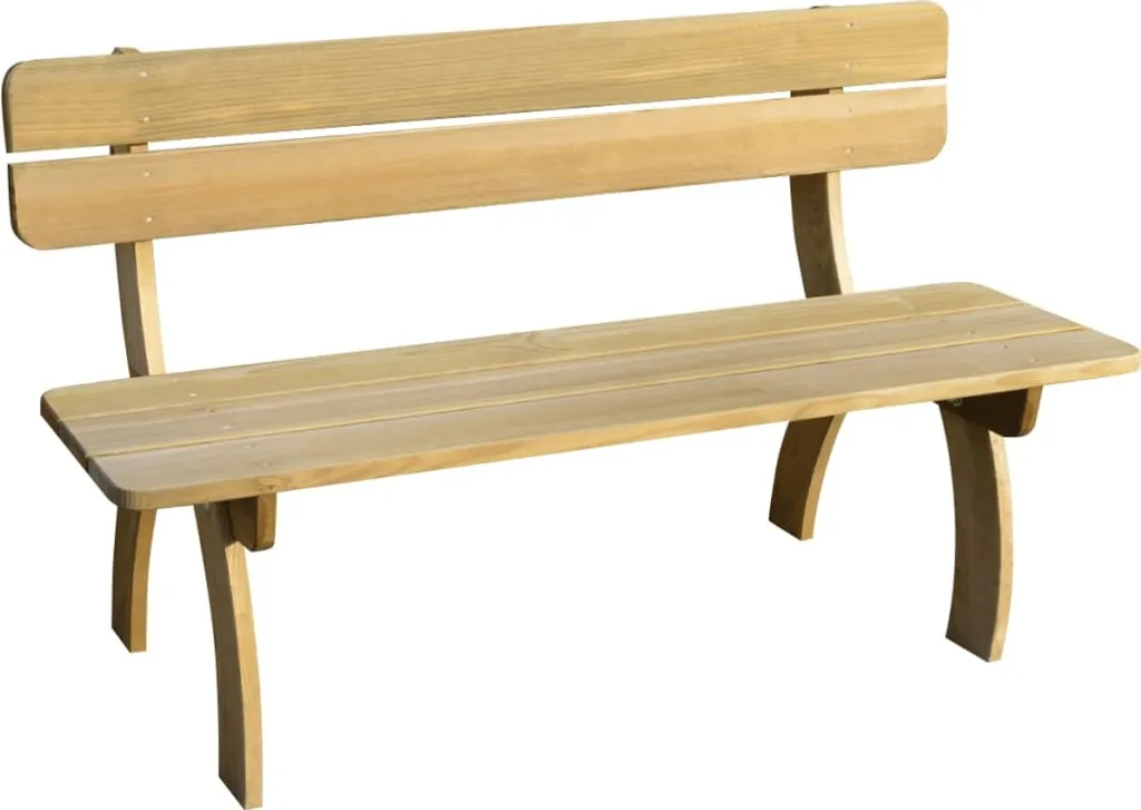 VidaXL Gartenbank 150 Cm Imprägniertes Kiefernholz 1 VidaXL Gartenbank 150 Cm Imprägniertes Kiefernholz