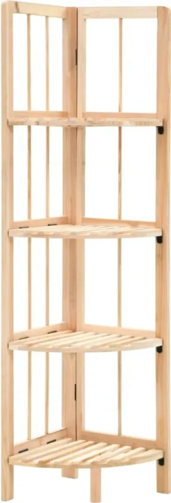 VidaXL Eckregal Zedernholz 27x27x110 Cm