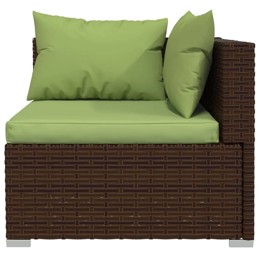 VidaXL 2-Sitzer-Sofa Mit Kissen Braun Poly Rattan 6 VidaXL 2-Sitzer-Sofa Mit Kissen Braun Poly Rattan – Bild 6