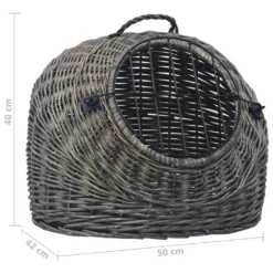 VidaXL Katzen-Transportkorb Grau 50x42x40 Cm Natürliche Weide 15 VidaXL Katzen-Transportkorb Grau 50x42x40 Cm Natürliche Weide -Kaufland 4914d6ca60bdbd922c36bfdf44fb195c
