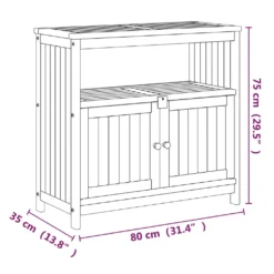 VidaXL Garten-Konsolentisch 80x35x75 Cm Massivholz Akazie -Kaufland 493cffc4721df9e18f1db4849ac99301