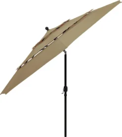VidaXL Sonnenschirm Mit Aluminium-Mast 3-lagig Taupe 3,5 M 7 VidaXL Sonnenschirm Mit Aluminium-Mast 3-lagig Taupe 3,5 M -Kaufland 4956447e59e27806956cb36b868a9dab