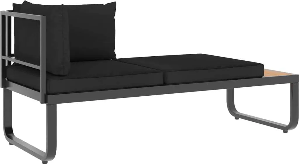 VidaXL 4-tlg. Garten-Ecksofa-Set Mit Auflagen Aluminium Und WPC 8 VidaXL 4-tlg. Garten-Ecksofa-Set Mit Auflagen Aluminium Und WPC – Bild 8