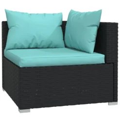 VidaXL 5-tlg. Garten-Lounge-Set Mit Kissen Poly Rattan Schwarz -Kaufland 4d474a67dccf020076c2bdfbcbe8ed38