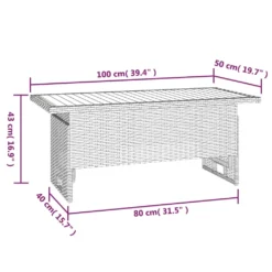 VidaXL Gartentisch Schwarz 100x50x43/63 Cm Akazienholz & Poly Rattan 13 VidaXL Gartentisch Schwarz 100x50x43/63 Cm Akazienholz & Poly Rattan -Kaufland 4e8993e88398587bc5cbd6556133f49b
