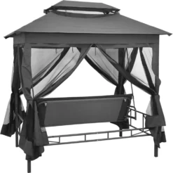 VidaXL Gartenschaukel Mit Bettfunktion Und Dach 220×160×240 Cm Stahl 13 VidaXL Gartenschaukel Mit Bettfunktion Und Dach 220×160×240 Cm Stahl -Kaufland 513221b7a2c70d4345a8120902a8150c