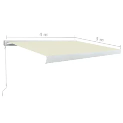 VidaXL Manuelle Kassetten-Markise 400x300 Cm Creme -Kaufland 51515b1336ddb50631b31e342aa9f4db