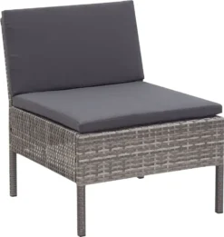 VidaXL 6-tlg. Garten-Sofagarnitur Mit Auflagen Poly Rattan Grau -Kaufland 52426ec7f4311347b18c186997bf40b7