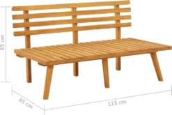 VidaXL Gartenbank Mit Kissen 115 Cm Massivholz Akazie -Kaufland 52b5f6b36dcea7e6b1eab9f239643f29