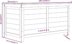 VidaXL Outdoor-Kissenbox Weiß 100x50x56 Cm Massivholz Tanne 13 VidaXL Outdoor-Kissenbox Weiß 100x50x56 Cm Massivholz Tanne -Kaufland 52ffe6fc3d34217f5a49aedc7e860806