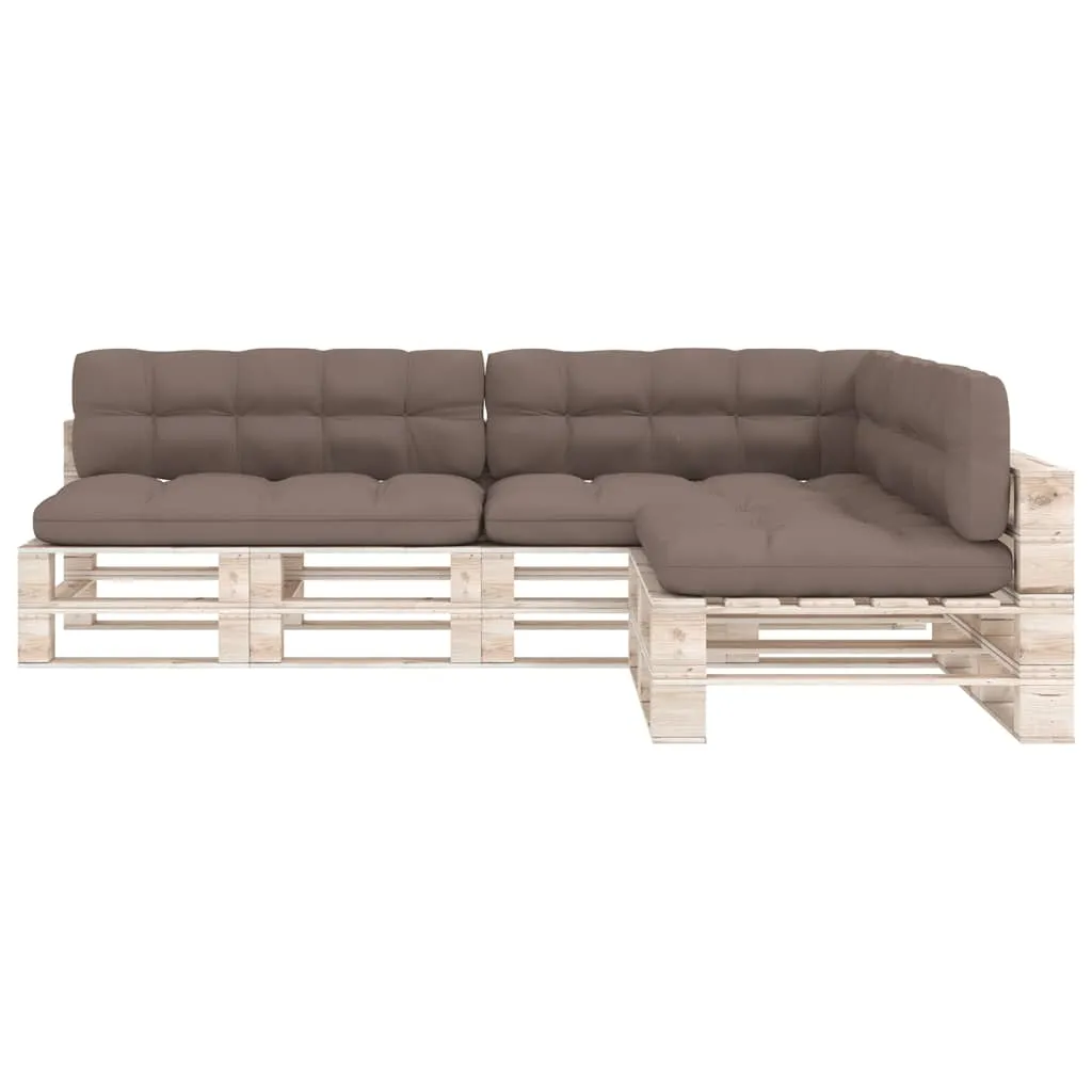 VidaXL Palettensofa-Auflagen 7 Stk. Taupe 3 VidaXL Palettensofa-Auflagen 7 Stk. Taupe – Bild 3