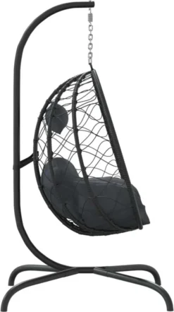 VidaXL Hängesessel Ei Mit Kissen Anthrazit Poly Rattan & Stahl 11 VidaXL Hängesessel Ei Mit Kissen Anthrazit Poly Rattan & Stahl -Kaufland 54029b920172eea5c440961593a3adcc