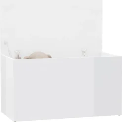 VidaXL Aufbewahrungstruhe Hochglanz-Weiß 84x42x46 Cm Holzwerkstoff -Kaufland 5427ba72d479de5d9cd3dd630bef3e7c