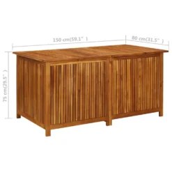 VidaXL Garten-Aufbewahrungsbox 150x80x75 Cm Massivholz Akazie -Kaufland 55eeaa8a7a53acf05f770dbcfbf74fd9