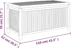 VidaXL Gartentruhe 110x52x55 Cm Bambus -Kaufland 564894c930763b603748ef9c62a451f0