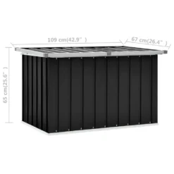 VidaXL Gartenbox Anthrazit 109 X 67 X 65 Cm -Kaufland 56ea24383f5769de5e6c316ab38bc413