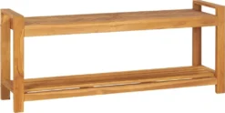 VidaXL Sitzbank 120 Cm Massivholz Teak