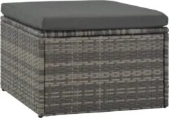 VidaXL 4-tlg. Garten-Lounge-Set Mit Polstern Poly Rattan Grau 11 VidaXL 4-tlg. Garten-Lounge-Set Mit Polstern Poly Rattan Grau -Kaufland 5849633a995f752e22352c8a5097579e