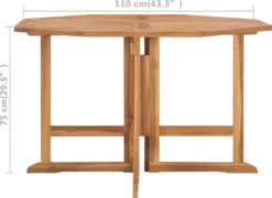 VidaXL Garten-Esstisch Klappbar 110x110x75 Cm Massivholz Teak 13 VidaXL Garten-Esstisch Klappbar 110x110x75 Cm Massivholz Teak -Kaufland 5b70bc0331a55607828f00fcb6ca4395