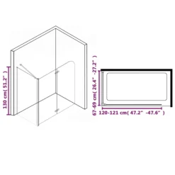VidaXL Doppelte Faltbare Duschkabine ESG 120 X 68 X 130 Cm 11 VidaXL Doppelte Faltbare Duschkabine ESG 120 X 68 X 130 Cm -Kaufland 5bda3fb3fbc3684fc2d671b2a2946694