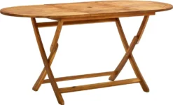 VidaXL Klappbarer Gartentisch 160x85x75 Cm Massivholz Akazie