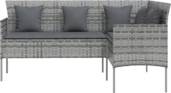 VidaXL 5-tlg. Sofagarnitur In L-Form Mit Kissen Poly Rattan Grau -Kaufland 5cc5fa5e263be42cdd8bf7306633a7e0