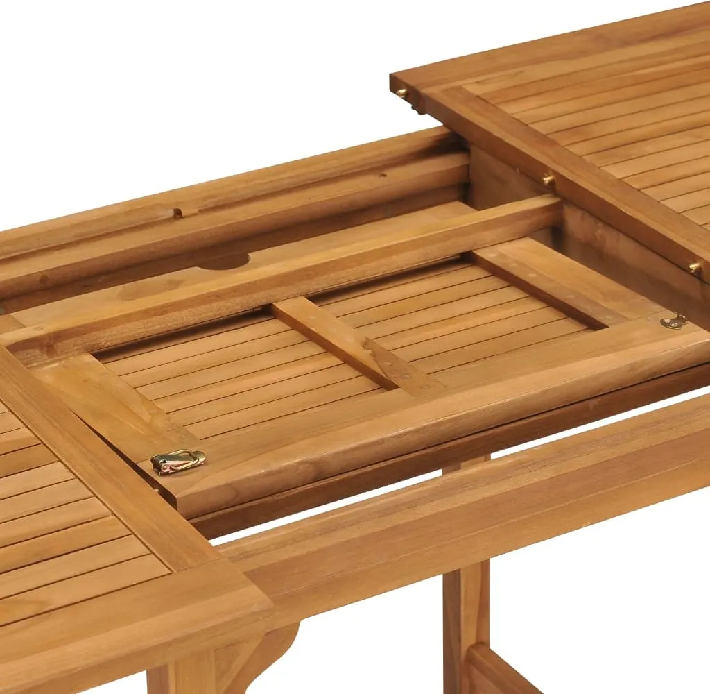 VidaXL Ausziehbarer Gartentisch (110-160)×80×75 Cm Massivholz Teak 7 VidaXL Ausziehbarer Gartentisch (110-160)×80×75 Cm Massivholz Teak – Bild 7