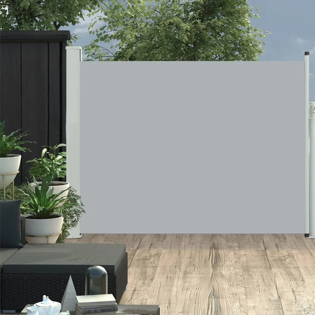 VidaXL Ausziehbare Seitenmarkise 140×500 Cm Grau 2 VidaXL Ausziehbare Seitenmarkise 140×500 Cm Grau – Bild 2