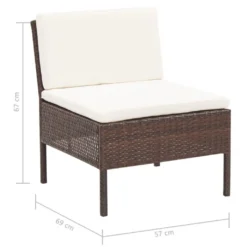 VIDAXL 3-tlg. Garten-Lounge-Set Mit Auflagen Poly Rattan Braun 13 VIDAXL 3-tlg. Garten-Lounge-Set Mit Auflagen Poly Rattan Braun -Kaufland 5e479576547e110d131a3ae235e78453