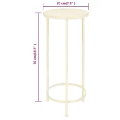 VidaXL Blumenständer Set 3-tlg. Vintage Antik Metall Weiß 16 VidaXL Blumenständer Set 3-tlg. Vintage Antik Metall Weiß -Kaufland 5e6a6f9fd43661eba76d0c8d3e1a8d04