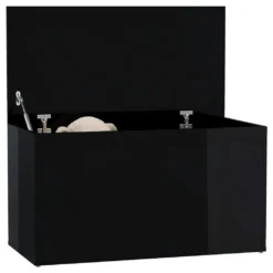 VidaXL Aufbewahrungstruhe Hochglanz-Schwarz 84x42x46 Cm Holzwerkstoff 11 VidaXL Aufbewahrungstruhe Hochglanz-Schwarz 84x42x46 Cm Holzwerkstoff -Kaufland 6397970e3c64fe845525a8700369394e