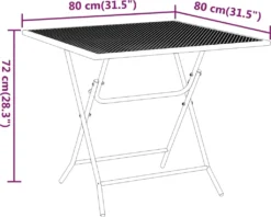 VidaXL Gartentisch 80x80x72 Cm Streckmetall Anthrazit -Kaufland 6488faa3c1b2a13ab19da17b36b5d0a9