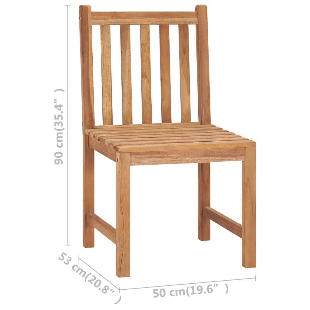VidaXL Gartenstühle 2 Stk. Massivholz Teak 8 VidaXL Gartenstühle 2 Stk. Massivholz Teak – Bild 8