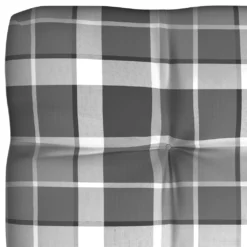 VidaXL Palettensofa-Kissen Grau Karomuster 120x80x10 Cm -Kaufland 64ca2320de08e35045abb3afb16033d1