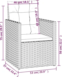 VidaXL Gartensessel Mit Kissen Schwarz Poly Rattan 15 VidaXL Gartensessel Mit Kissen Schwarz Poly Rattan -Kaufland 683def7fd96cb4ff1ced860dd8e85d89